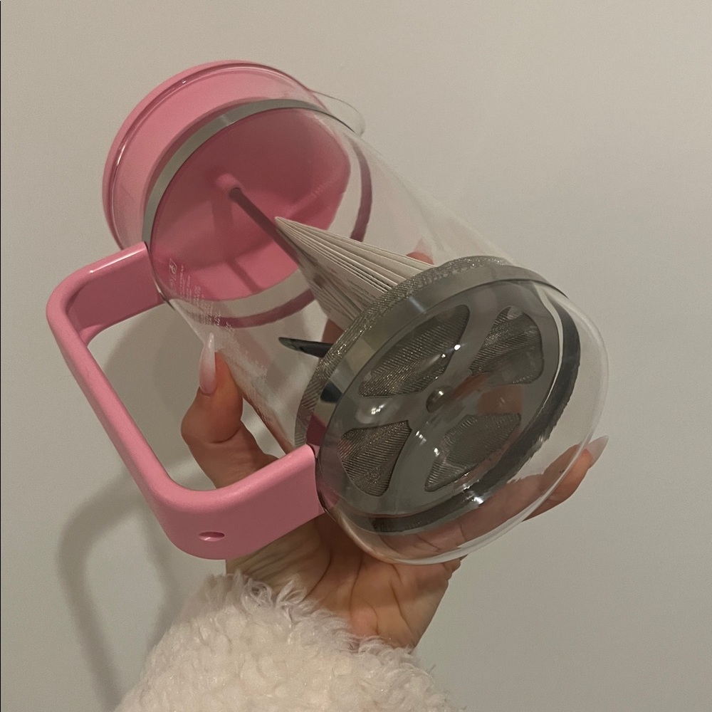 Bodum Baby Pink French Press Coffee Maker Brand New RARE - Picture 4 of 6